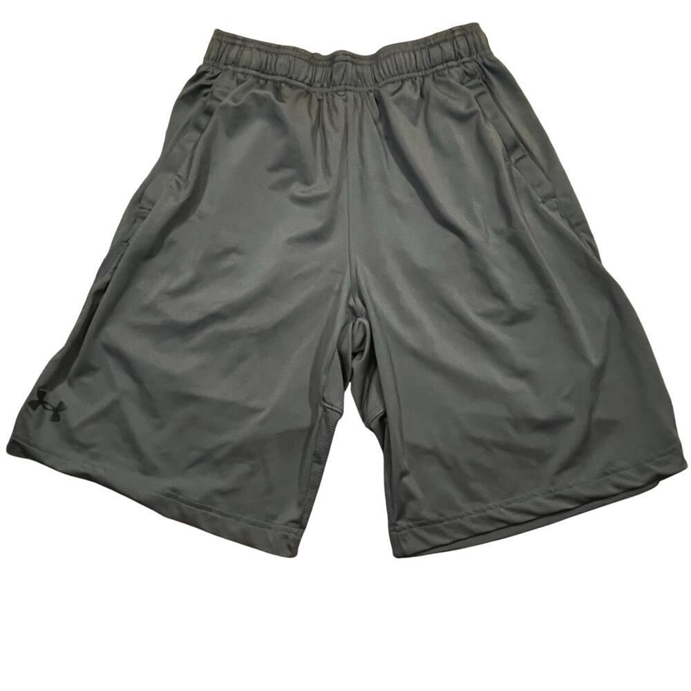 Under Armour Athletic Shorts Gray Loose Fit Training Gym Men M Basketball